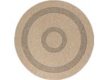 Tappeto Per Esterni Comilla Nero 80 Cm Rotondo