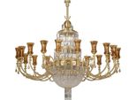 Casa Padrino Lampadario In Cristallo Barocco Oro Ø 190 X H. 180 Cm