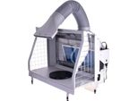 Cabina Di Verniciatura Professionale Di Grandi Dimensioni Con Schermo Ad Acqua, Illuminazione A Led E Copertura Regolabile HS-E600