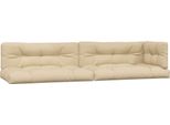 Vidaxl Cuscino Pallet 5 Pezzi Tessuto Beige