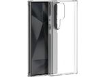 Custodia Force, Galaxy S24 Ultra Cover Sistema Tryax Rinforzato Con Inserti 3D, Trasparente
