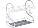 Scolapiatti Per Il Lavello Kinvara W3816-1050 Grigio 45,5 X 24,5 X 37,5 Cm