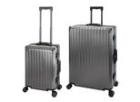 Set Di Valigie In Alluminio, Travelhouse® Tokyo, Trolley Con 4 Ruote, Guscio Rigido In Alluminio - Valigia S+Xl - Grigio