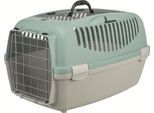 Trixie Scatola Di Trasporto Capri 3 Open Top, S: 40 X38 X 61 Cm, Apertura A Cerniera, Grigio Chiaro/Salmone