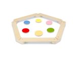 Clanmacy Trave D'equilibrio 18 Pezzi Liberamente Combinabili In Legno Adatto Ai Bambini Con 6 Dischi Colorati Trave D'equilibrio Gioco Di Abilità Motorie Indoor E Outdoor