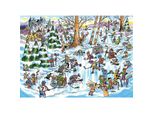 Cobble Hill Puzzle Doodletown: Hockey Town 1000 Pezzi