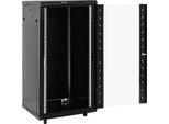 Vidaxl Armadio Di Rete 22U Con Piedini Girevoli 19" IP20 60X60X120 Cm"
