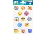 Emoticons Tattoo 10X18 Cm Sticker Boo 540455
