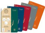 Forever 5X Quaderno A Spirale A5 100% Riciclato, 60 Fogli Foderati, 90G - Assortito 68416C