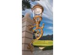 Casa Padrino Applique Da Esterno Barocco Oro H. 237 Cm - Enorme Lampada Da Esterno Per Giardino