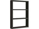 Dmora Mensola Krosa 9X43.2X60H Cm Nero Nero, 3 Ripiani