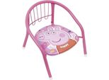 Sedia In Metallo - Peppa Pig - 35,5 X 30 X 33,5 Cm