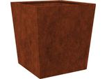 Vidaxl Fioriera 50X50X50 Cm Acciaio Resistente Alle Intemperie