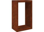 Vidaxl Rastrelliera Per Legna Da Ardere 60X40X100 Cm Acciaio Resistente Alle Intemperie