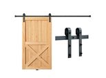 Sistema Di Porte Scorrevoli A J Da 244 Cm - Binari In 2 Parti - Portata Di 150 Kg - Ideale Per Porte Scorrevoli Di Spessore 32-45 Mm - Larghezza Porta 1,12-1,32 M