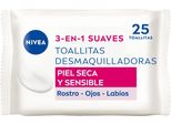 Nivea Salviette Detergenti 3 In 1 Per Pelli Sensibili 25 Pz