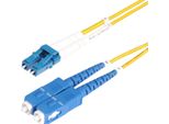 Startech.Com Cavo In Fibra Ottica Duplex Monomodale OS2 Da Lc A Sc (Upc) Da 5 M, 9/125µM, 100G, Insensibile Alla Piegatura, Bassa Perdita Di Inserzione, Cavo Patch In Fibra Lszh
