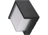 V-TAC 12W Led Lampada Da Parete Per Esterni IP65 Nero Quadrato VT-827 4000K 1160Lm