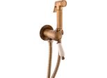 Labe - Miscelatore Per Bidet A Parete, Ottone Vecchio (Bronzo) L543/1SM, Rav SlezáK