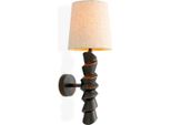 Casa Padrino Applique Finitura Bronzo L. 14,5 Cm X P. 17 Cm X H. 41,5 Cm