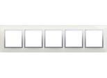 Cornice In Vetro A 5 Vie Nature, Silver Mist, IP20/IP44 (IP44 - Utilizzare Guarnizioni DUN4), SIMON54 Nature