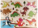 Puzzle Di Legno Dino, 10 Pezzi