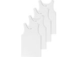 Uncover By Schiesser Gilet Da Uomo 4-Pack - Serie "Uncover"", Collo Tondo Bianco 2XL"