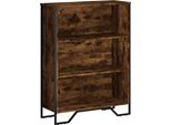 Vidaxl Libreria In Rovere Fumé 80X31X106 Cm Materiale A Base Di Legno