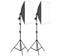 Set Di Illuminazione Softbox Per Fotografia, Dimensioni 50X70Cm, Sistema Di Illuminazione Continua, Senza Lampadine