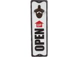 Apribottiglie "Open Up"" In Metallo Bianco E Nero Di No Brand, 10,5 X 36 X 3,5 Cm | 2 Pz"