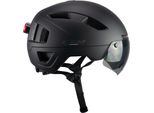 Casco Da Bicicletta Omologato Cgm 853A Corsa Mono Nero Opaco Taglia Xl