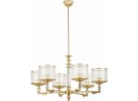 Casa Padrino Lampadario Barocco Oro Opaco Ø 76 X H. 70 Cm