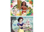 Educa Puzzle In Legno Principesse Disney: Vaiana E Biancaneve 2X50 Pezzi