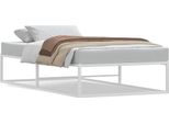 Vidaxl Struttura Letto Senza Materasso Bianco 100X200 Cm In Metallo