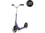 Micro Scooter Cruiser Led Viola - Manubrio Regolabile In Altezza - Ruote Illuminate
