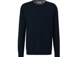 Maglione Da Uomo S.Oliver - Basic, Girocollo, Cotone, Tinta Unita Blu Scuro 3XL