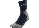 Calze Cep In Merino Leggero, Da Trekking, Taglio Medio, Blu V