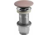 Set Di Scarico Per Lavabo 5/4", Click-Clack, Tappo In Calcestruzzo, 10-80 Mm, Rosa Opaco"