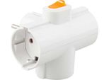 Interruttore Adattatore A 3 Vie Onlex 4,8 Mm Bianco Bianco Taglia Unica