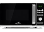 ETA Mikrowelle Galeto ETA121090000, silber (silberfarben, schwarz), B:45,2cm H:26,2cm T:34,8cm, Mikrowellen, silber, mit 3 Auftaufunktionen und 700 Watt, Mikrowelle