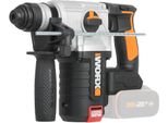 Akku-Bohrhammer Worx "Nitro WX380.9", Bunt (Schwarz, Orange), B:8,6Mm H:20,4Mm L:31,4Mm, Bohrmaschinen, 3-IN-1, BüRstenloser Motor, 2,2J Schlagenergie, Ohne Akku & LadegeräT