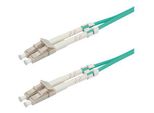 Value Value Cavo Jumper In Fibra Ottica, 50/125µM, Lc/Lc, OM3, Turchese 0,5 M