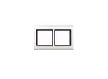 Merten 400219 Cornice Aquadesign, A 2 Ingressi, Bianco Polare