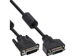 Inline® 17776 Prolunga DVI-D, Dual Link 24+1 Maschio A 24+1 Femmina, 2 Ferriti, 5M