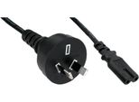 Inline® 16654B Cavo Di Rete, Spina Australia/Argentina A Spina Euro 8 C7, 1,8 M
