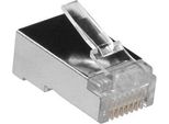 Connettore Modulare Schermato Act RJ45 (8P/8C) Per Cavo Rotondo Con Conduttori Solidi. Adatto Per: Cavo Solido Spina Rj45 Cat3 Schermato Rotondo (TD108B)
