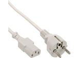 Inline® 16651G Netzkabel, Schutzkontakt Gerade Auf KaltgeräTestecker C13, 1,5M, Grau