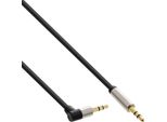 Inline® 99224 Cavo Audio Sottile Jack 3,5 Mm St/St, Angolato, Stereo, 0,5 M