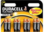 Duracell 43755 Plus Power LR6/AA (Mignon) (MN1500), 8 X Blister - Pile Alcaline-Manganese (Alcaline), 1,5 V