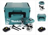 Makita Drt 50 Y1J Fresatrice Multifunzione A Batteria 18 V Brushless + 1X Batteria 1,5 Ah + Makpac - Senza Caricabatteria